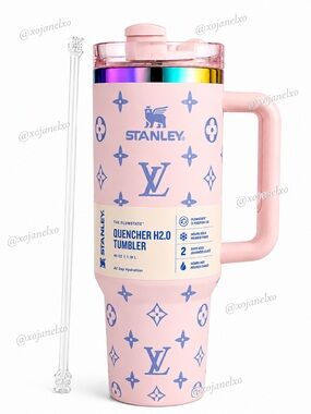 Stanley Pink Gold Multicolor Quencher Tumbler with Handle